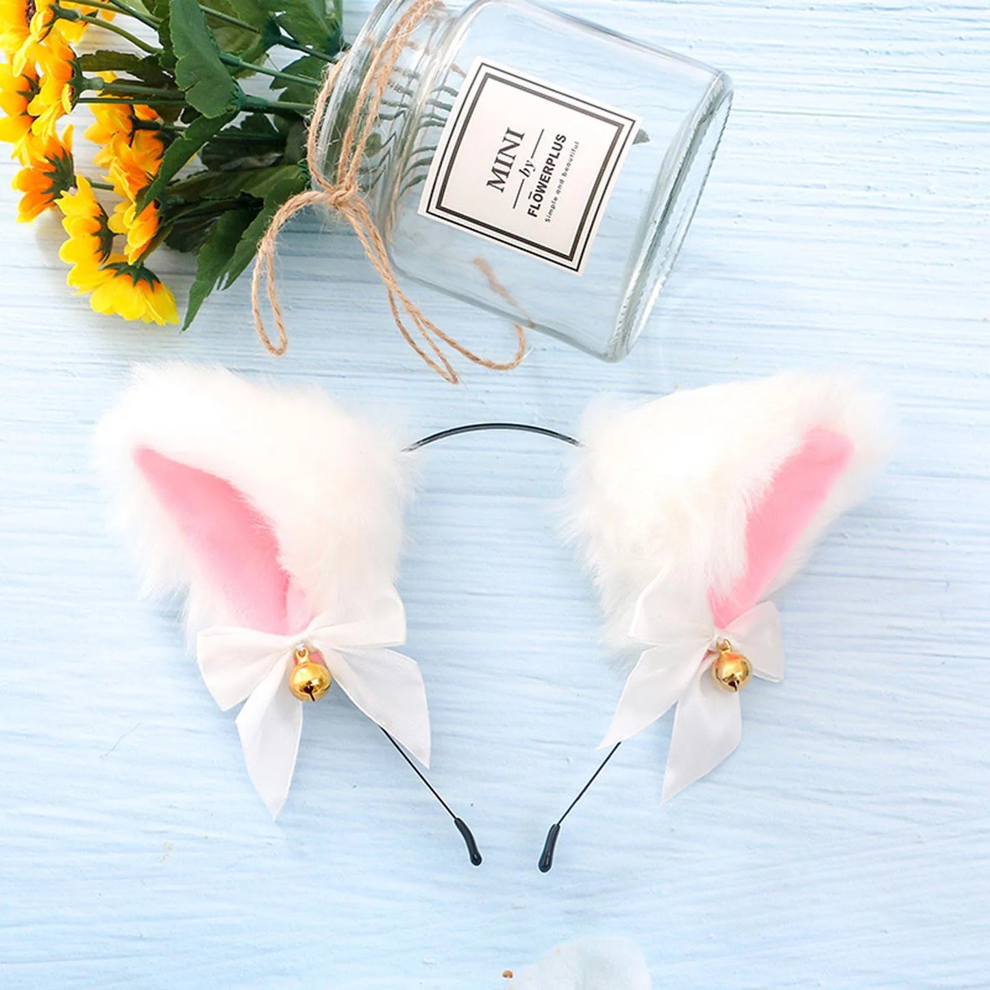 Anime Cat Fox Fur Ear Hair Hoops.