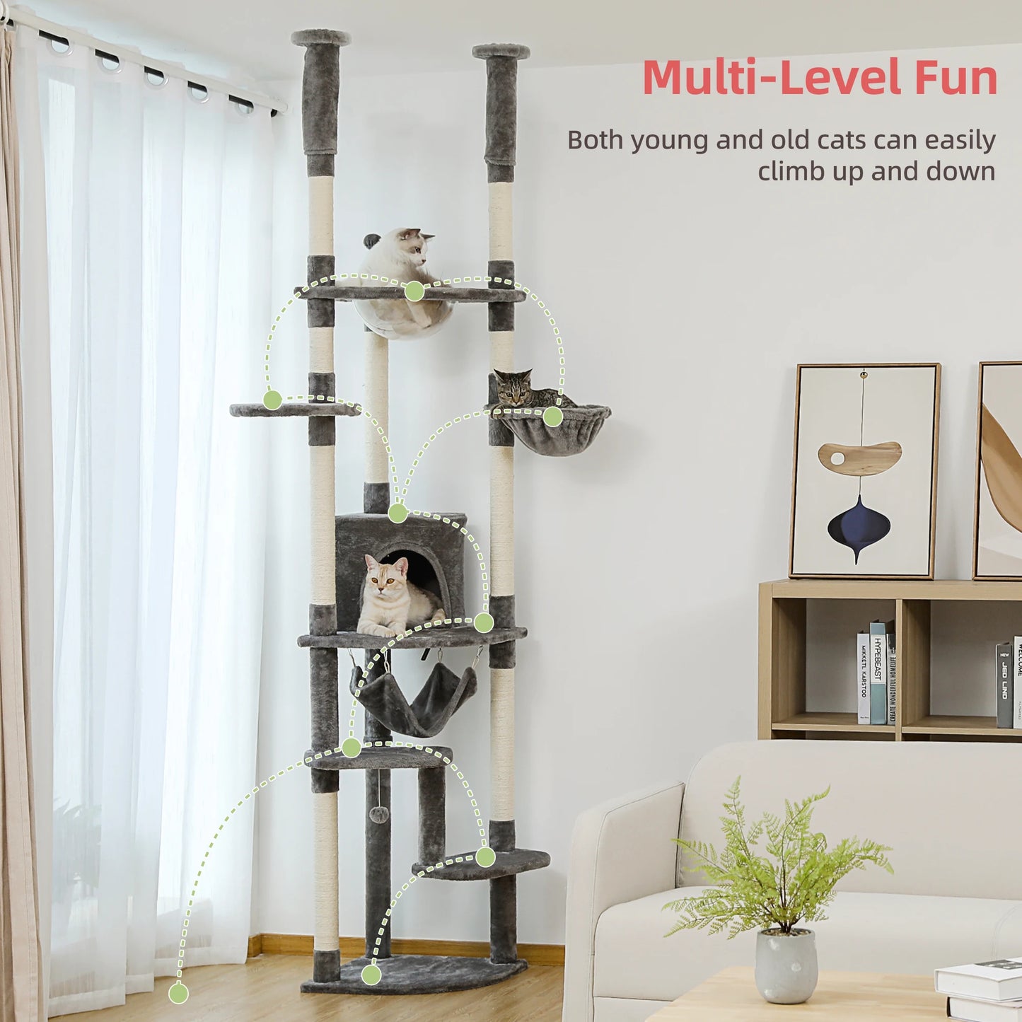 Floor to Ceiling Cat Tree.