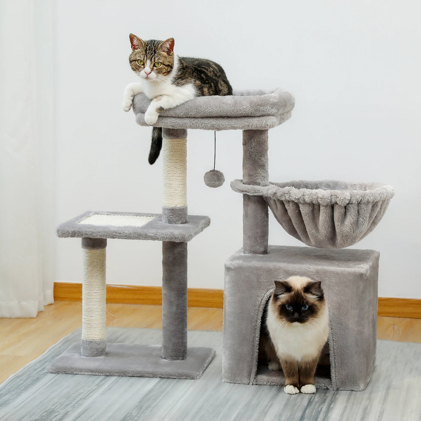 Grey Cat Tree.