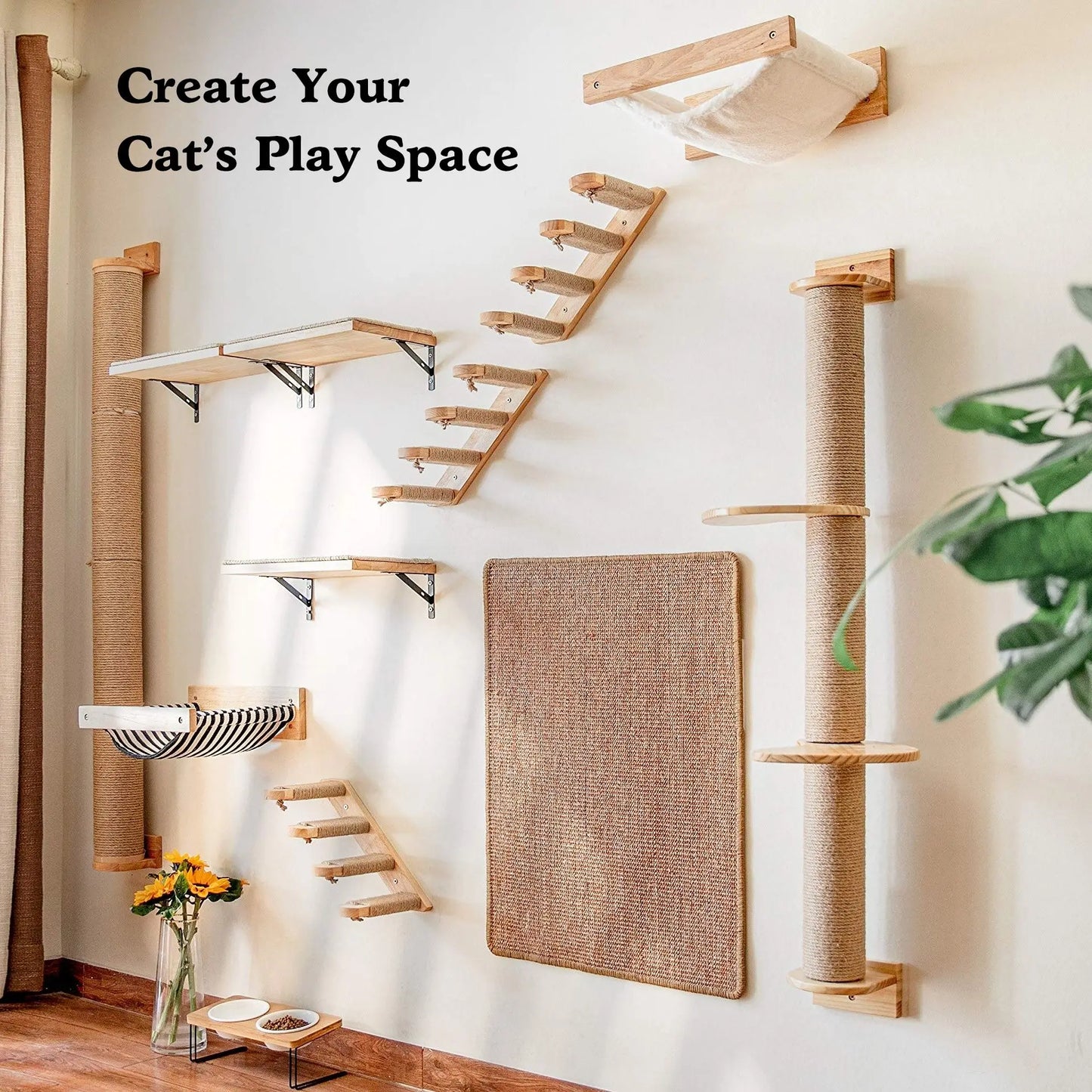 Wall Mounted Cat Hammock.