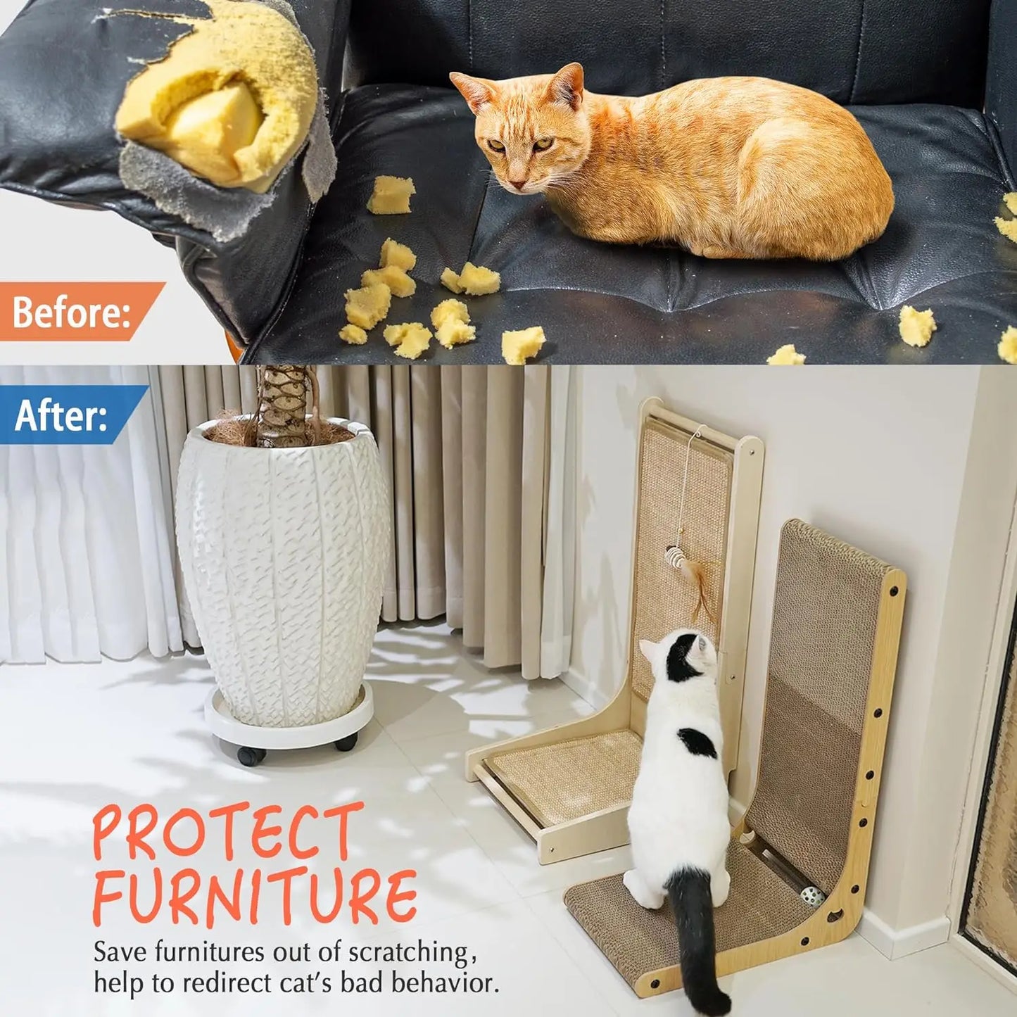 L Shape Cat Scratcher.