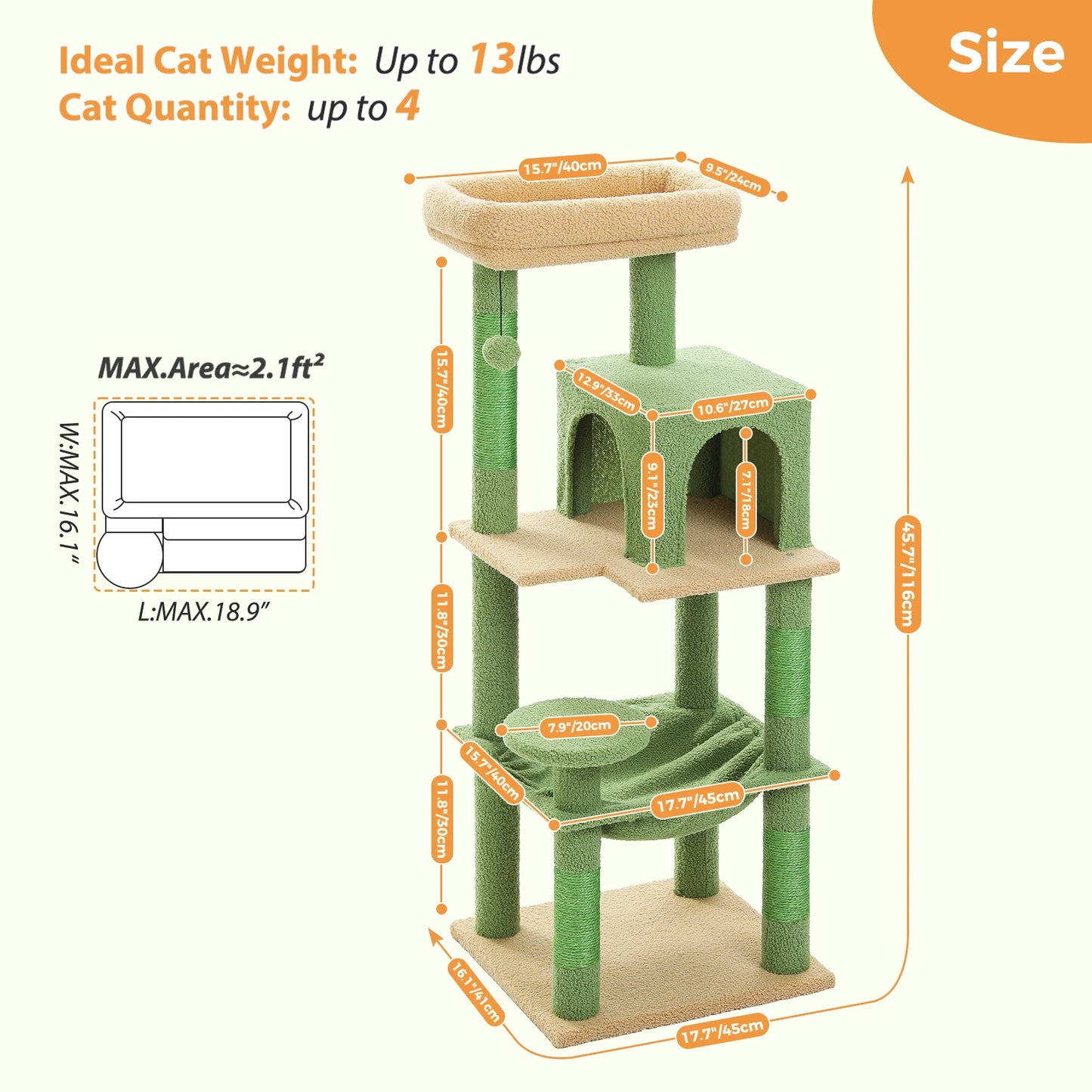 Cactus Cat Tree Tower.
