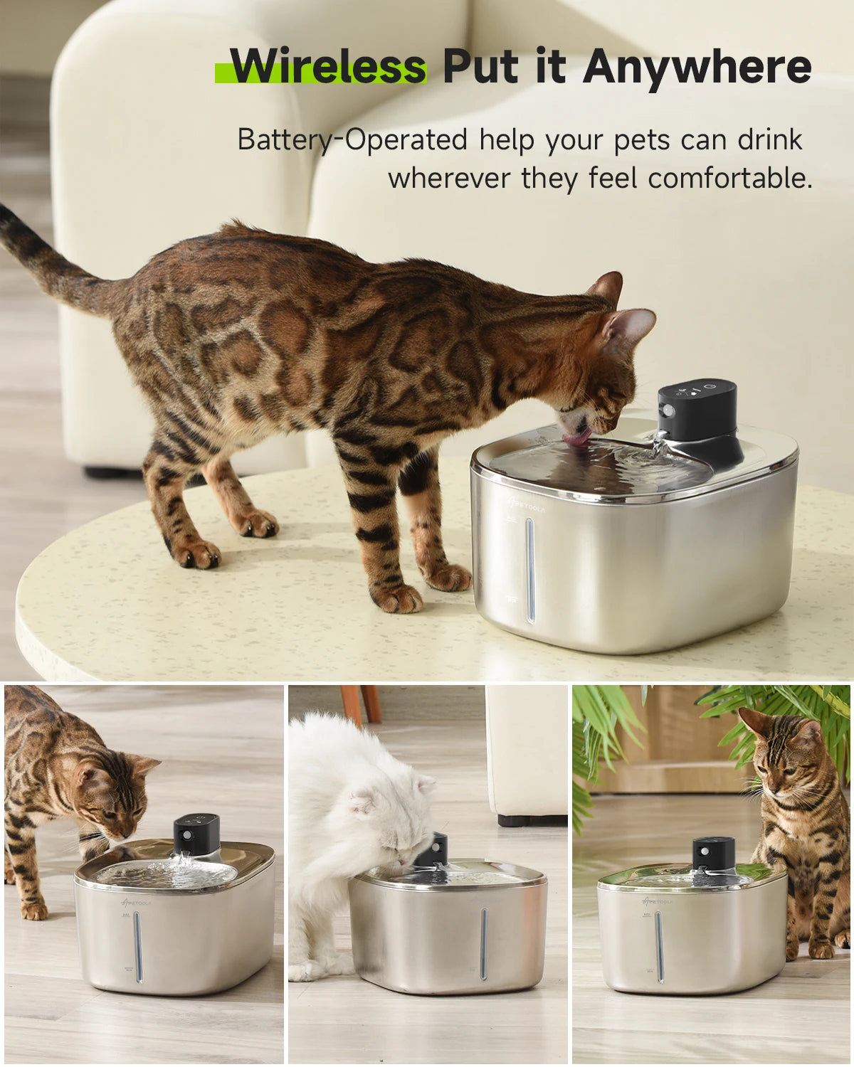 Wireless Cat Water Fountain.