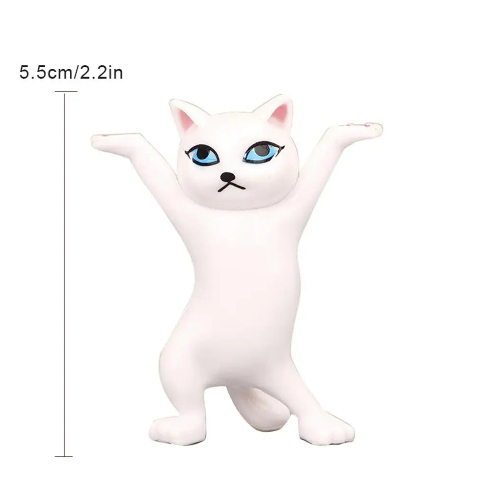 Anime Raising Hands Dancing Cat Model.