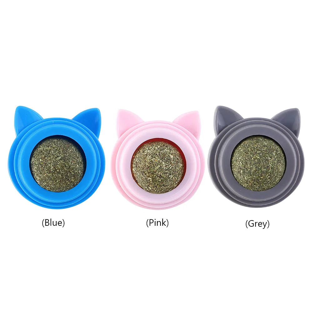 Rotatable Catnip Ball.