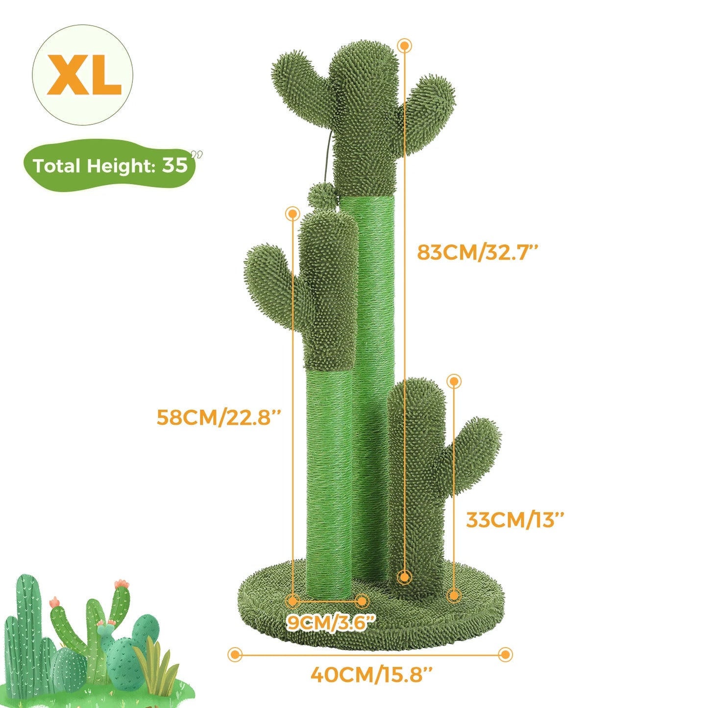 Cactus Cat Scratching Post.