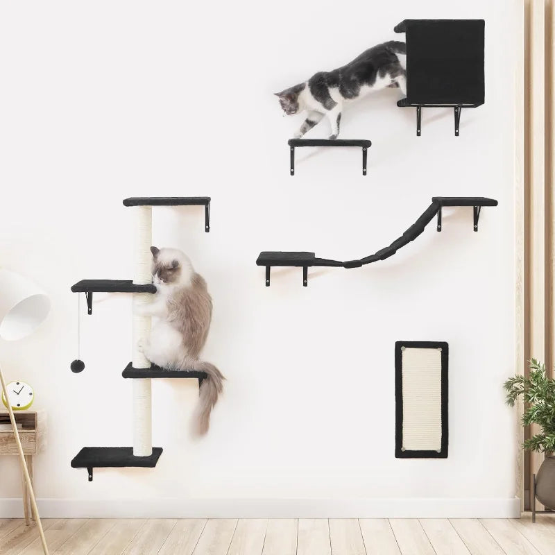Modern Wall-Mounted Cat Furniture.