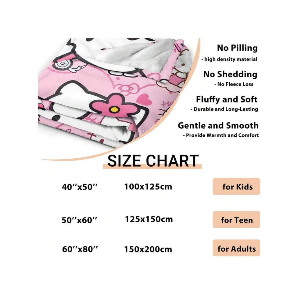 Hello Kitty Flannel Blanket.