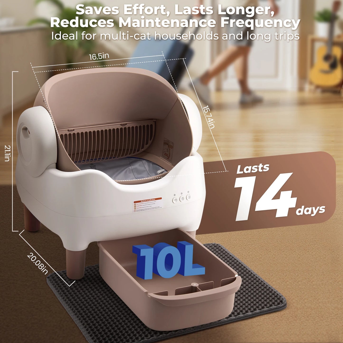 Self-Cleaning Litter Box.