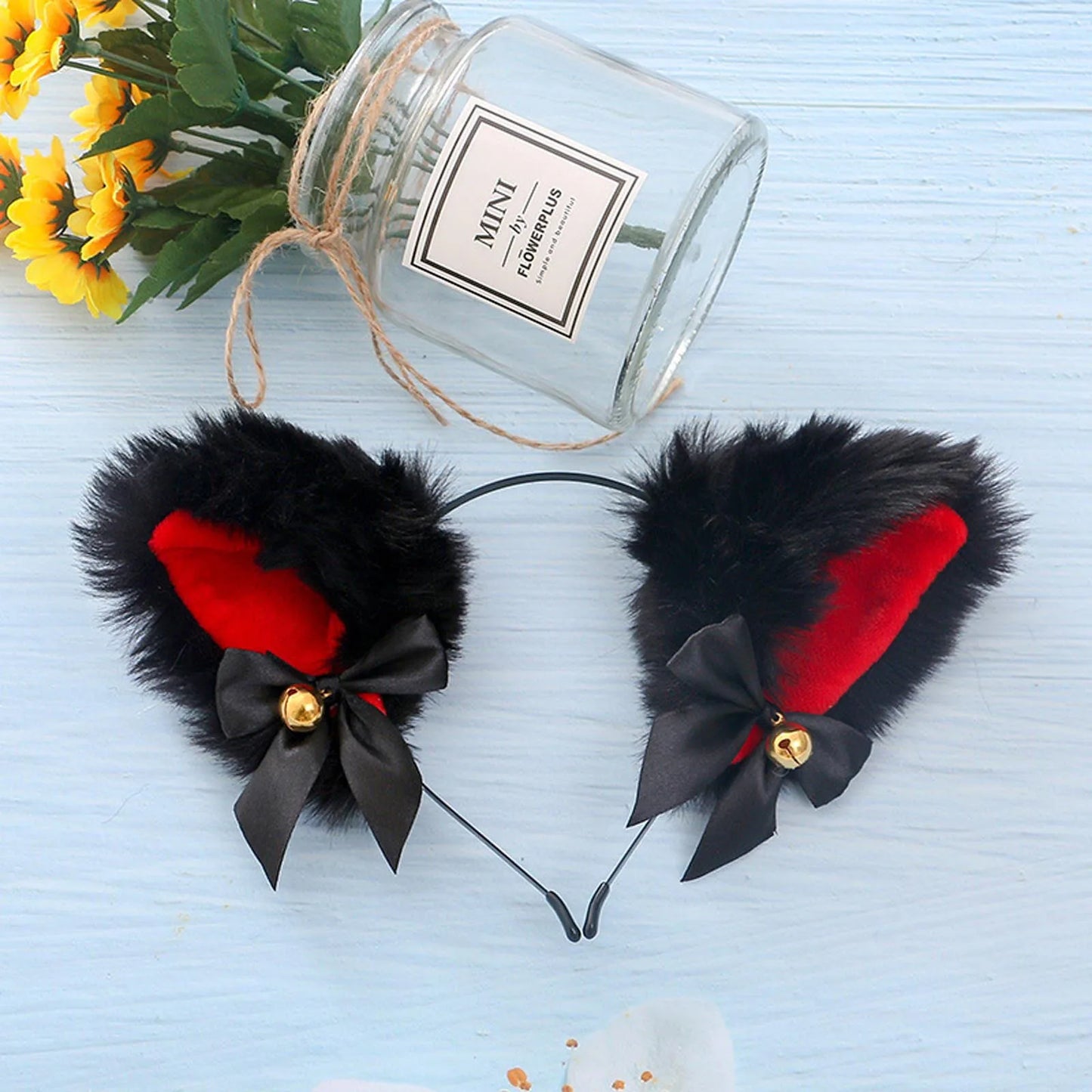 Anime Cat Fox Fur Ear Hair Hoops.