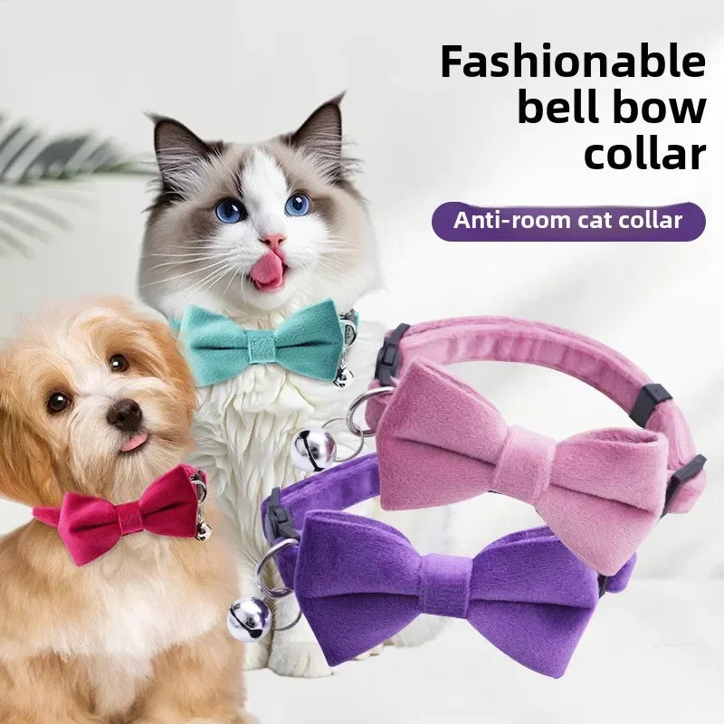 Adjustable Cat Bow Collar.