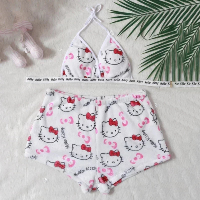 Sanrio Cartoon Hello Kitty Loose Ladies Pajama.