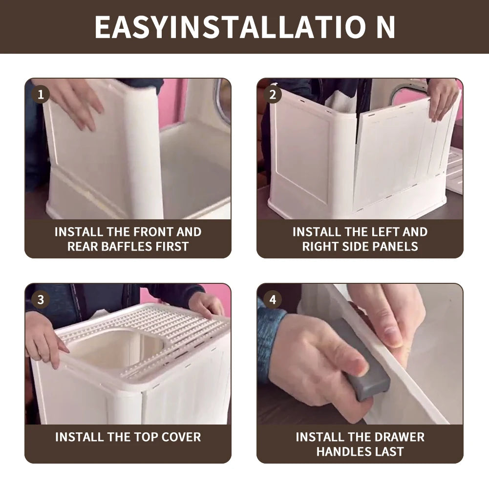 Covered Litter Box.