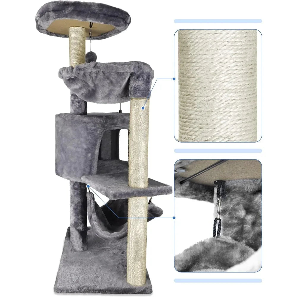 Cat Tree with Large Hammock.