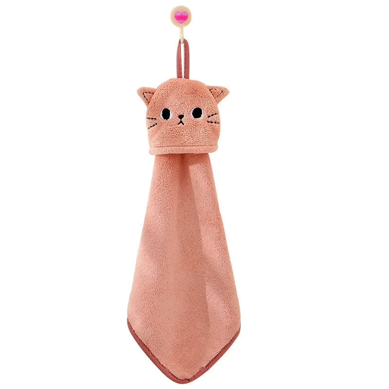Cat Embroidery Towel.