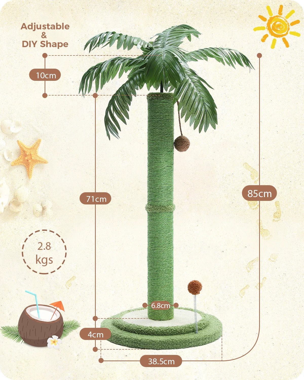 Pom Cat Scratching Post.