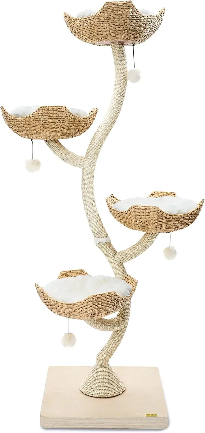 Modern Cat Tree Scratching Tower for Large Cats.