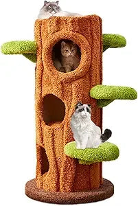 Tall Modern Wood Cat Tree.