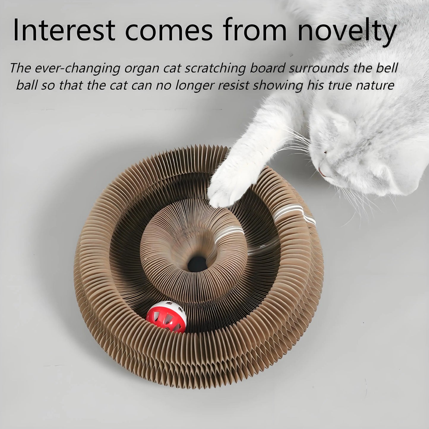 Cat Scratching Board with Bell.