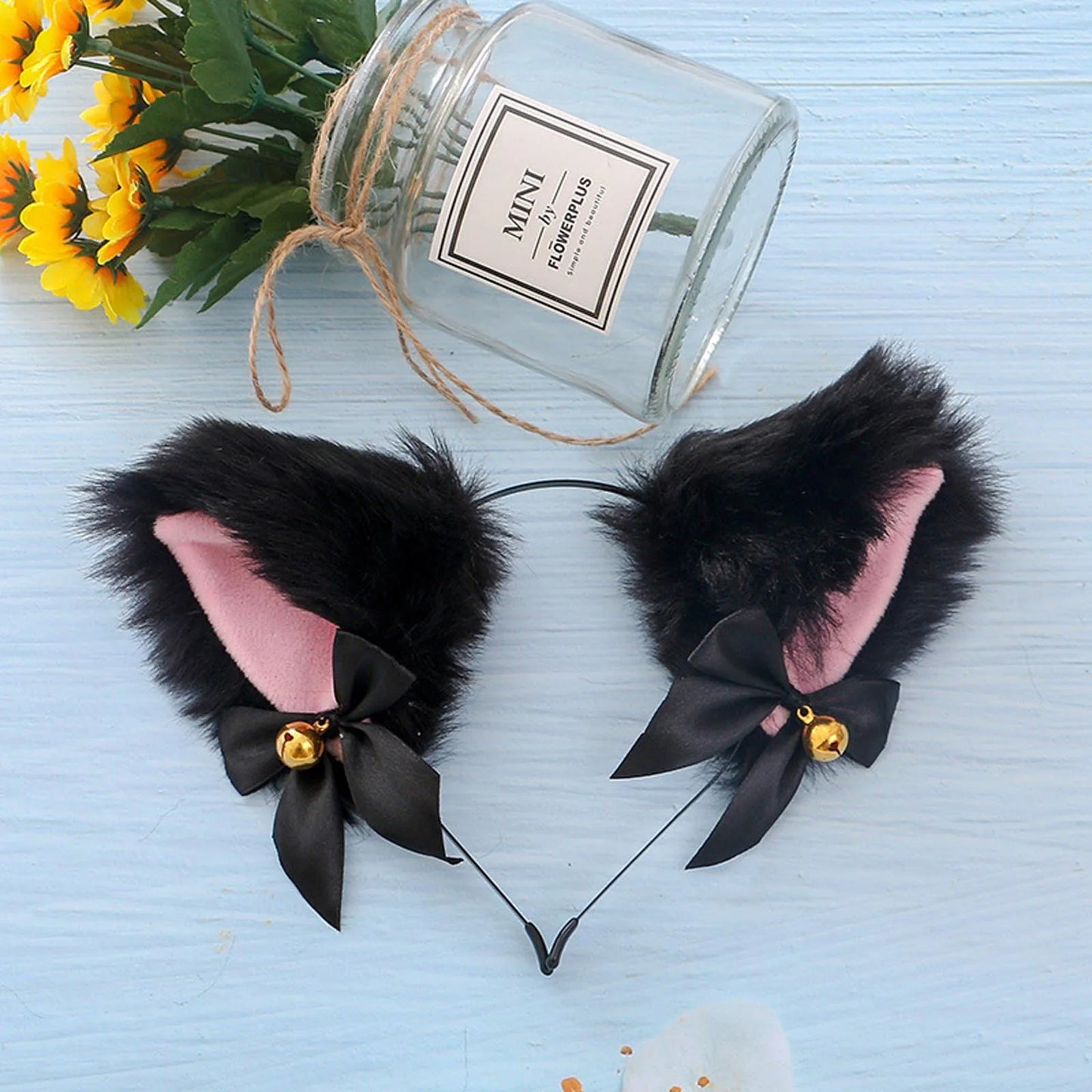 Anime Cat Fox Fur Ear Hair Hoops.