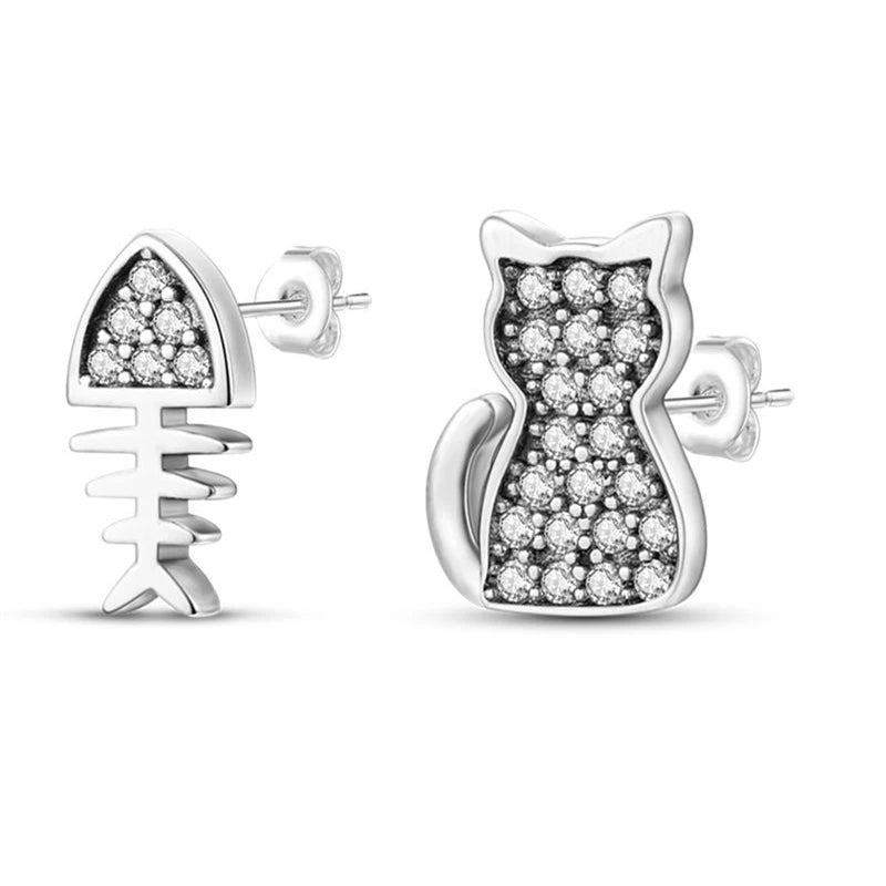 Cat Silver Ear Jewelry.