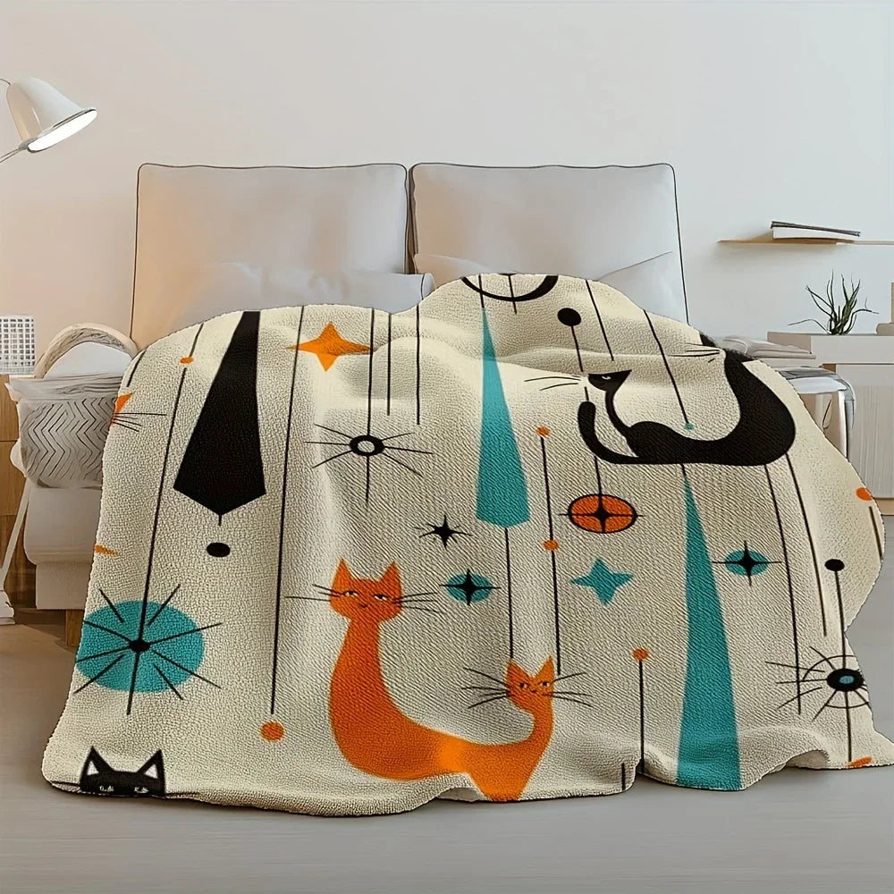 Cat Flannel Blanket.