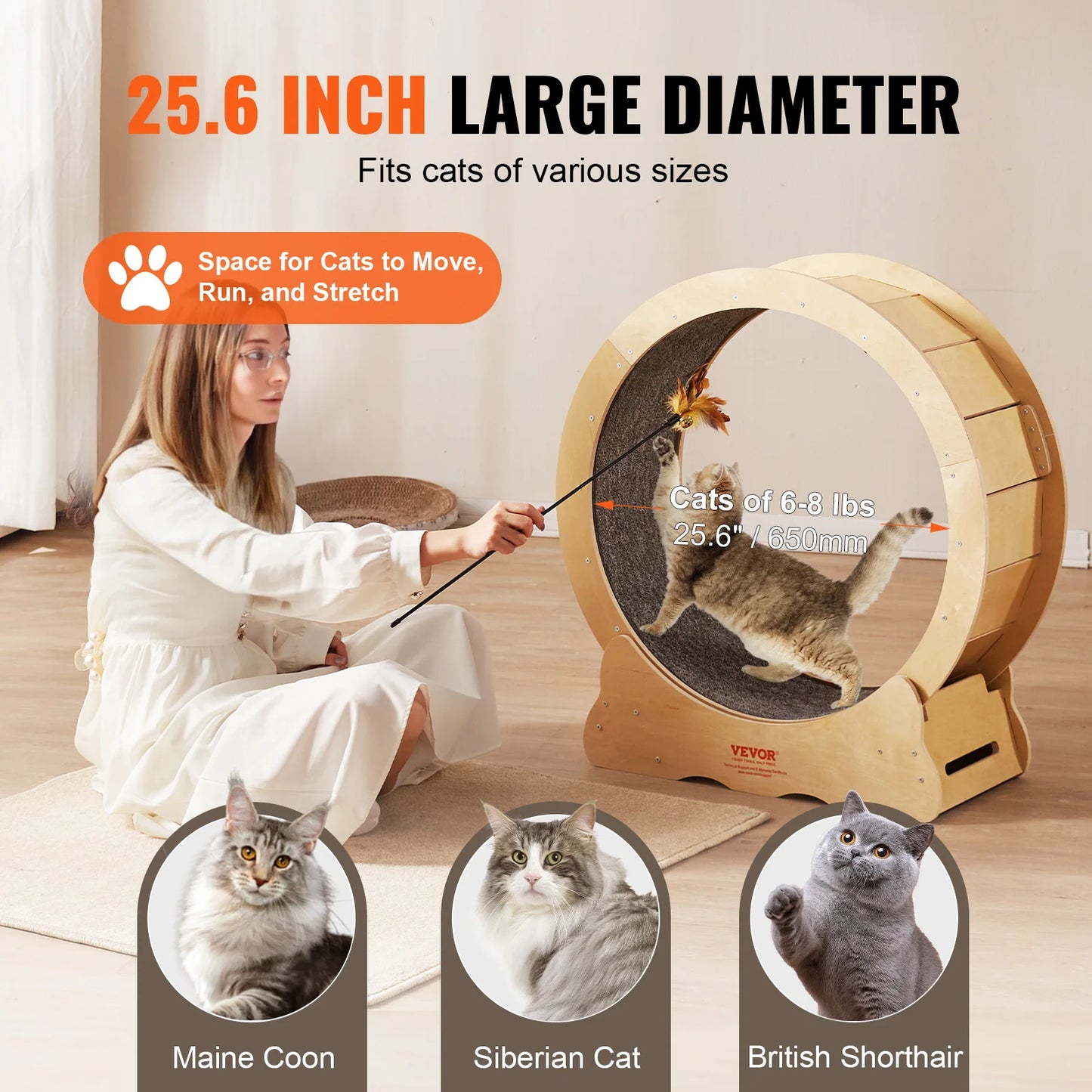 VEVOR Cat Exercise Wheel.