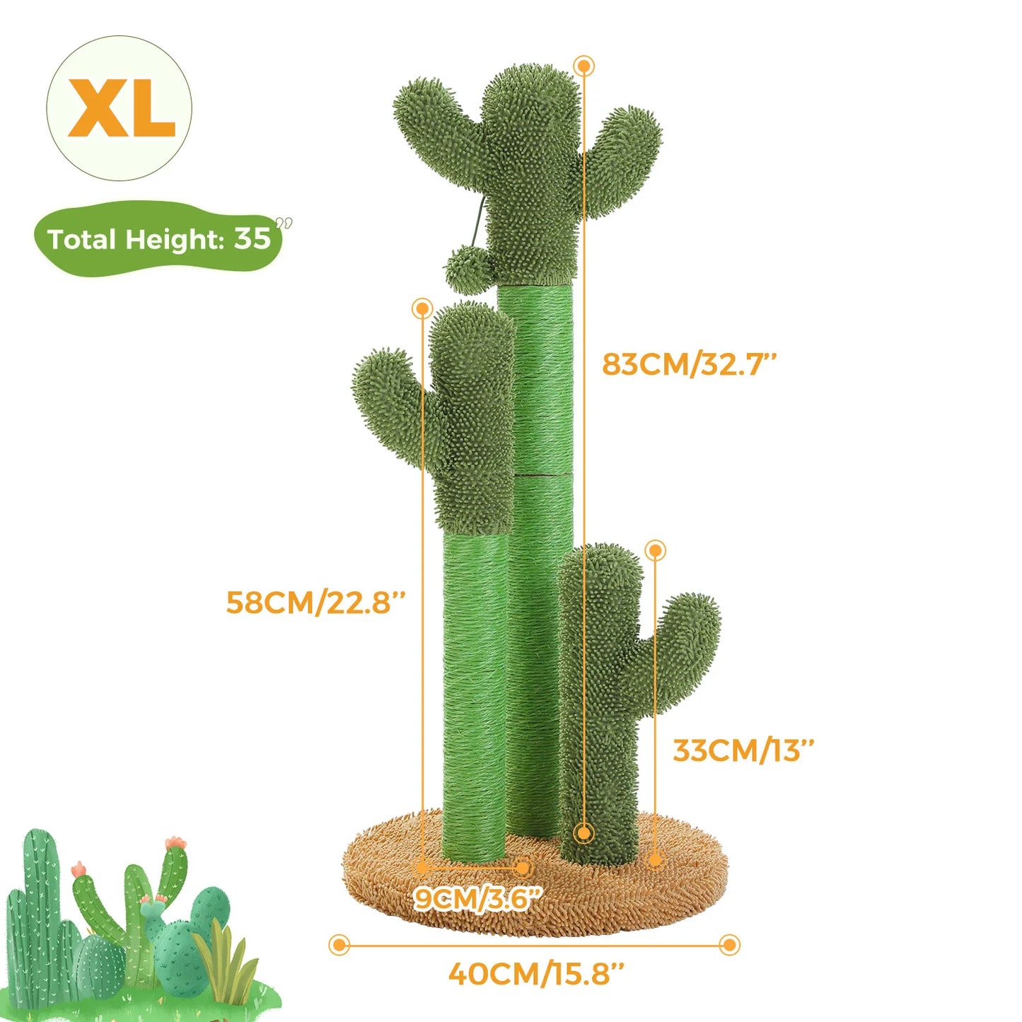 Cactus Cat Scratching Post.