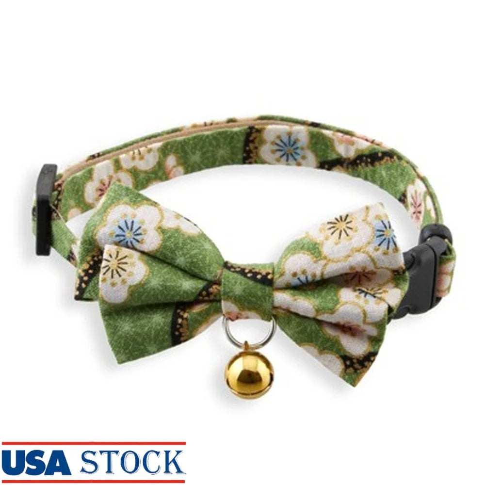 Handcrafted Bow Tie Cat Collar.