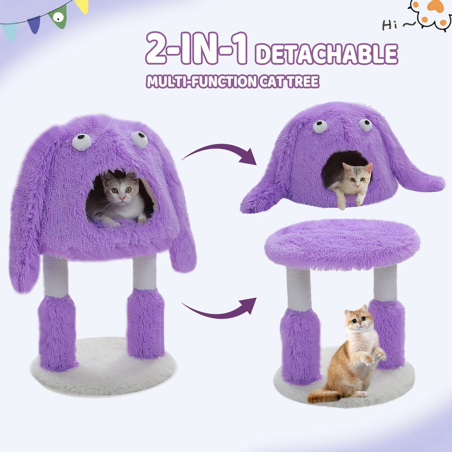 2 in 1 Cat Tree.