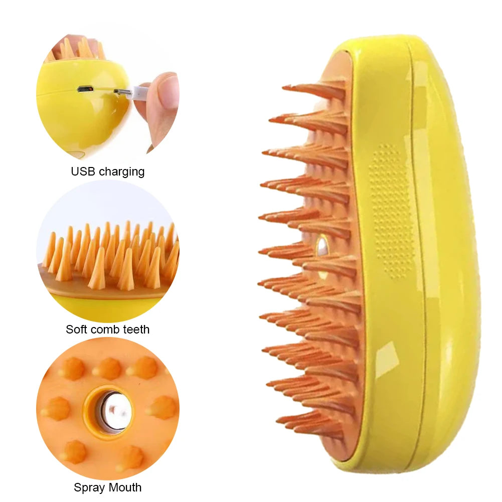 3 In 1 Cat Steamer Brush.