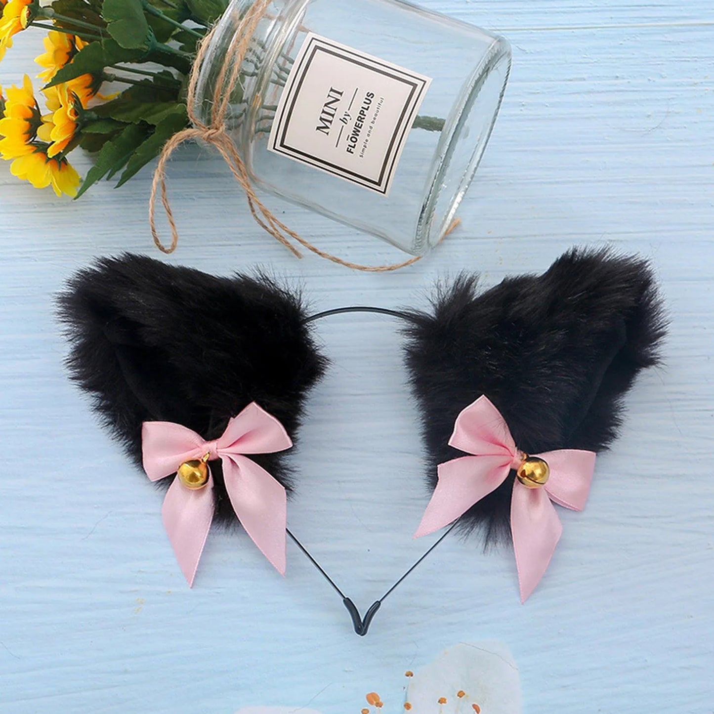 Anime Cat Fox Fur Ear Hair Hoops.