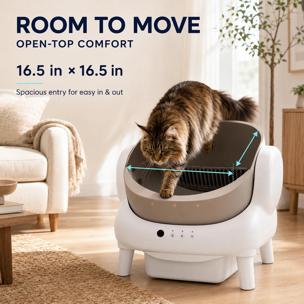 Smart Self-Cleaning Cat Litter Box.