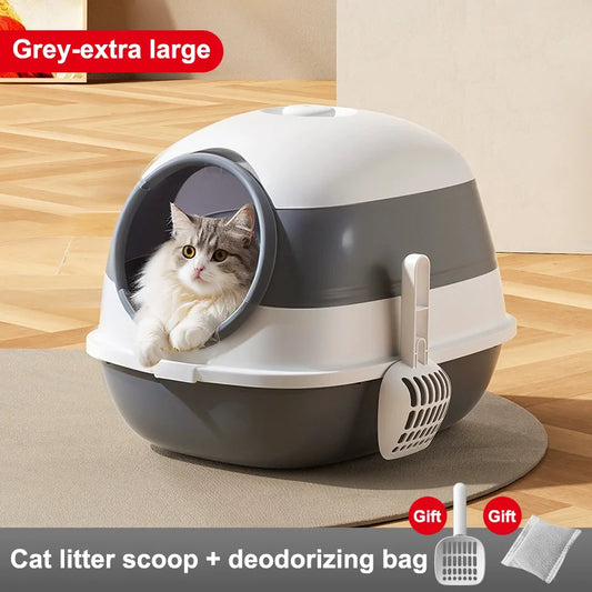 Large Enclosed Cat Litter Box.