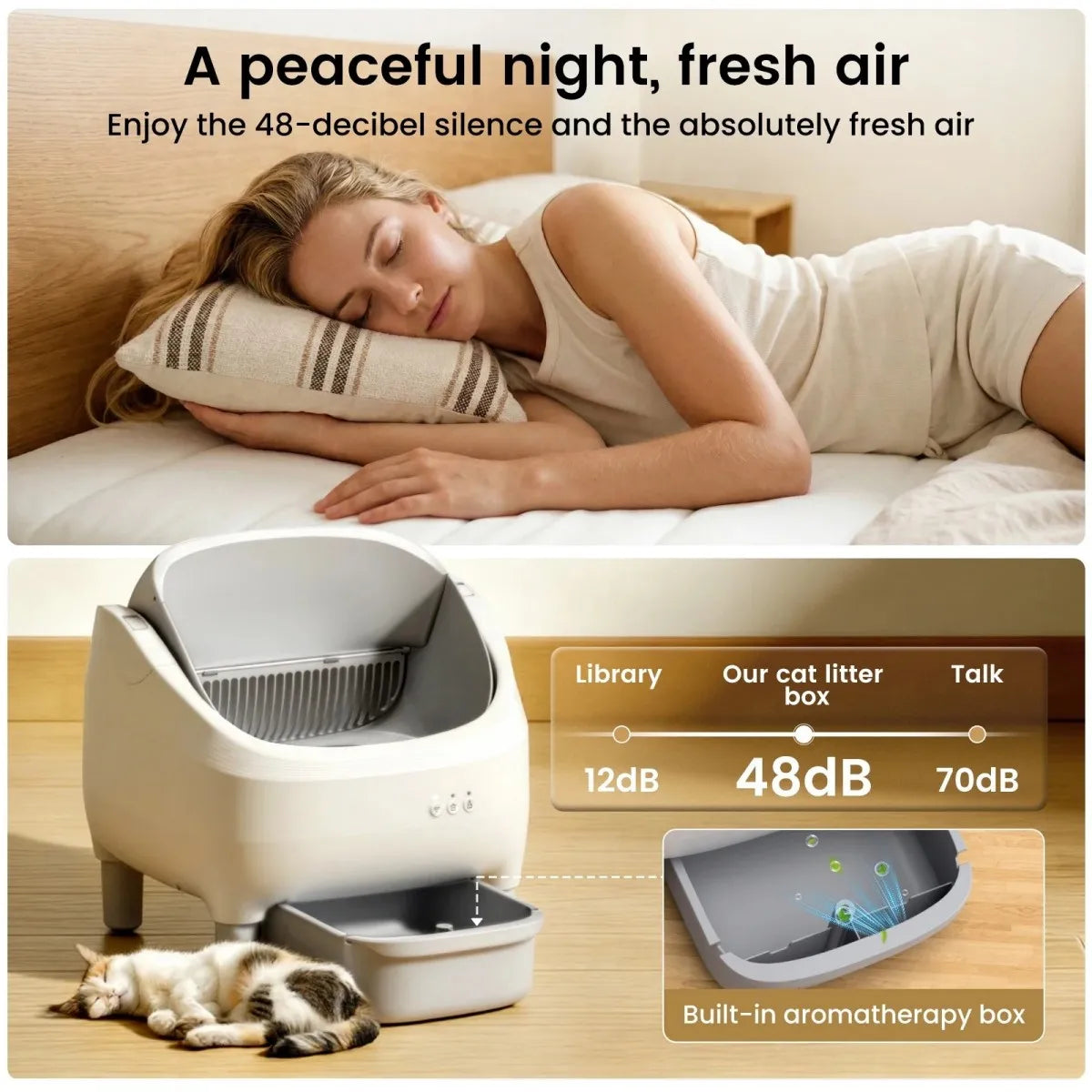 Smart Self‑Cleaning Cat Litter Box.