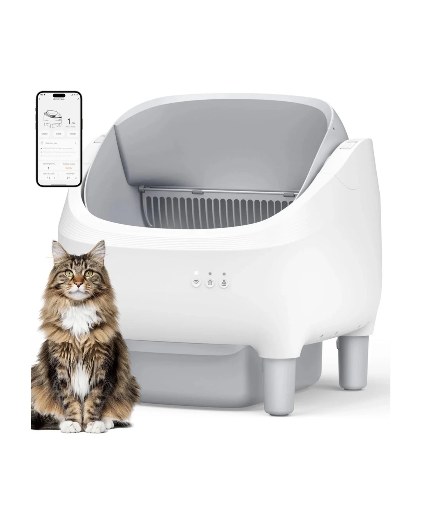 Smart Self‑Cleaning Cat Litter Box.