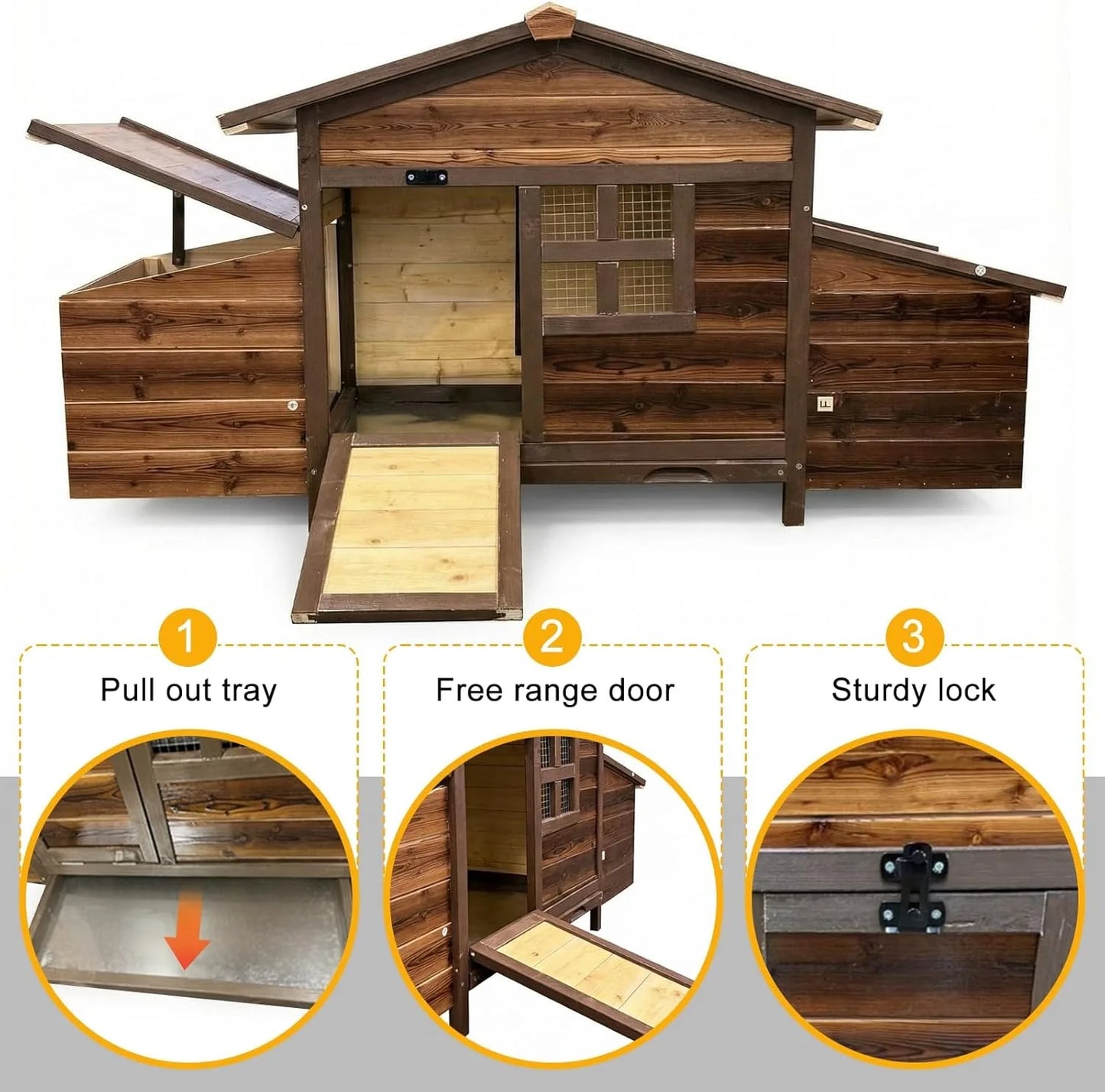 Chicken Coop with 2 Nesting Boxes.