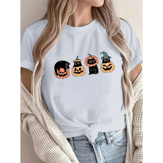 Halloween Cat T-Shirt.
