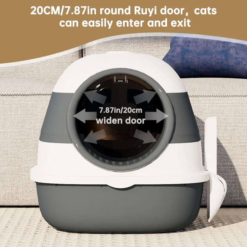 Large Enclosed Cat Litter Box.