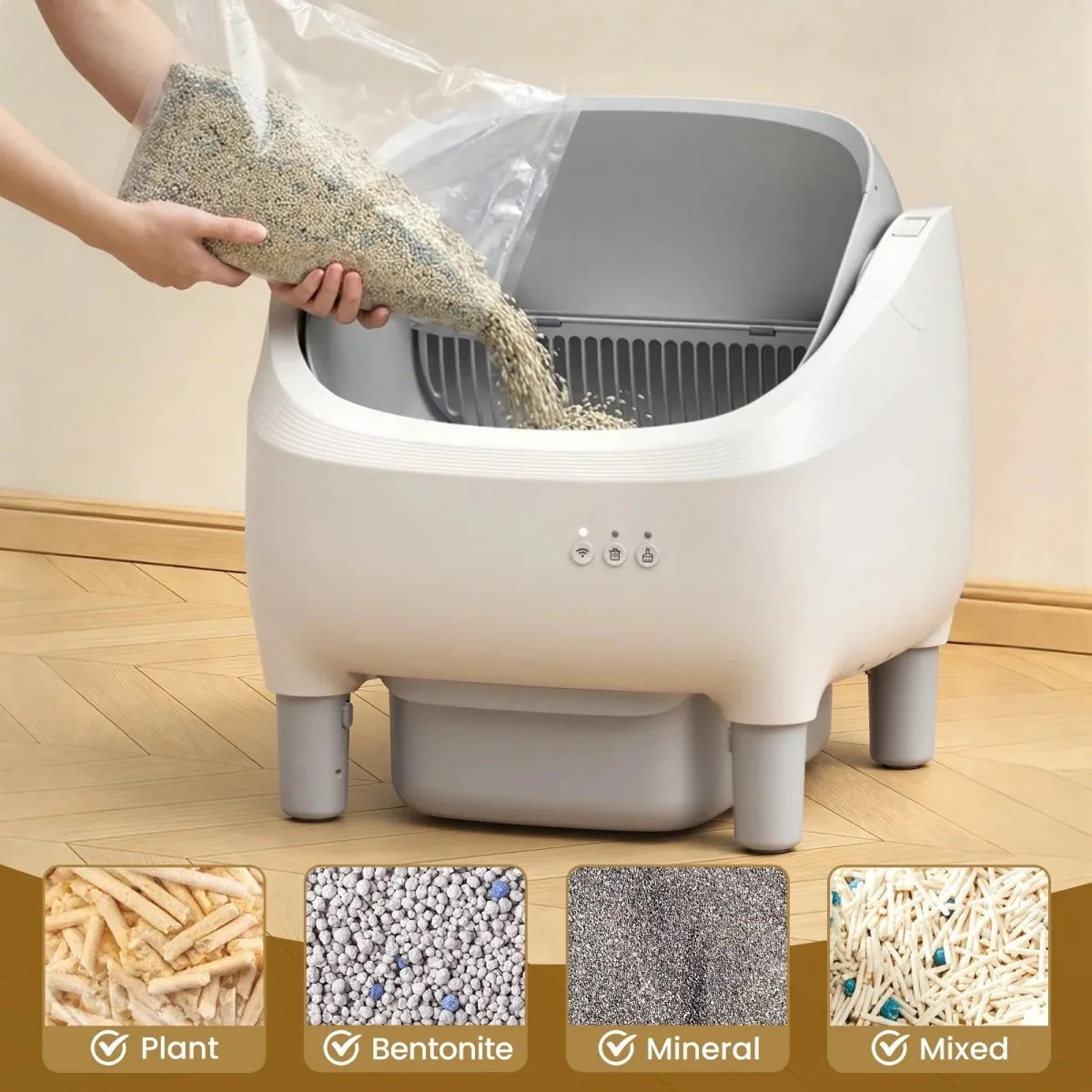 Smart Self‑Cleaning Cat Litter Box.