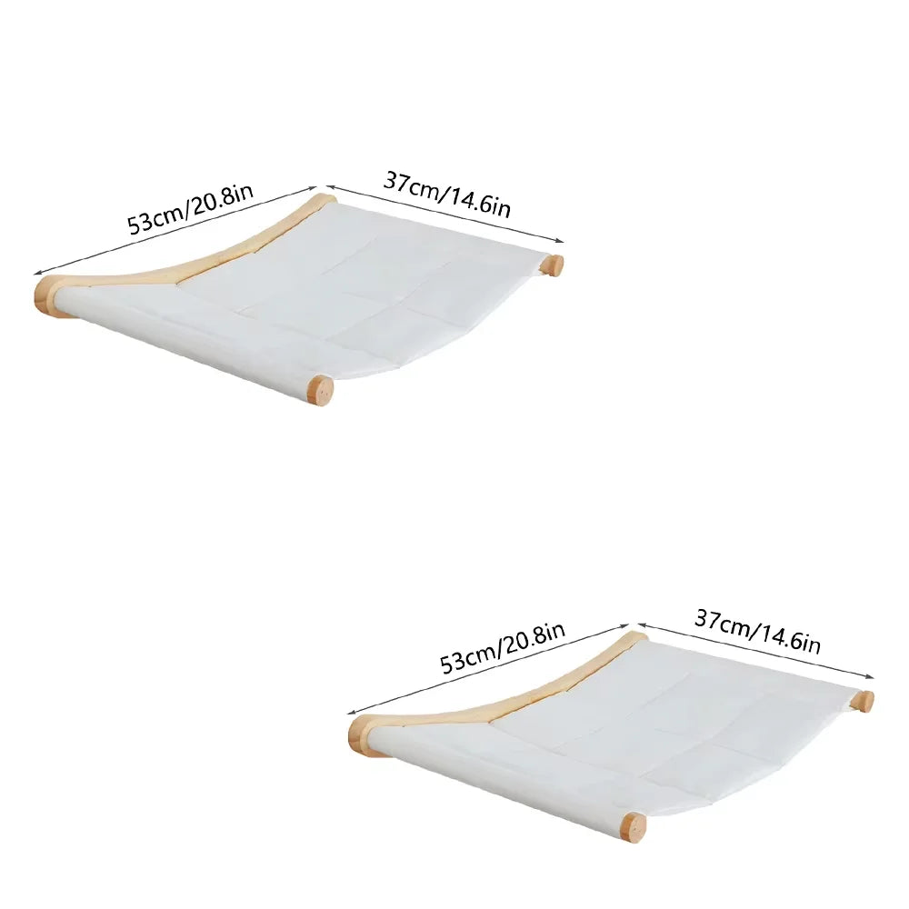 Wall Mounted Cat Hammock Set.