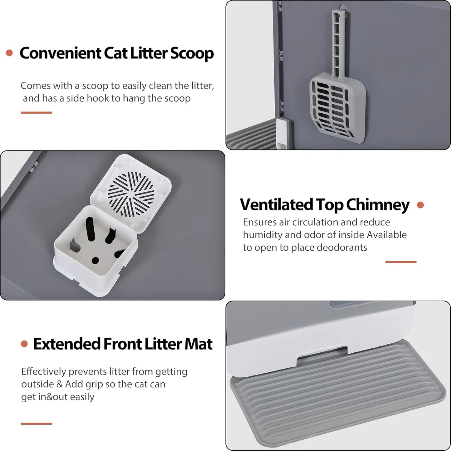 Extra Large Enclosed Cat Litter Box.