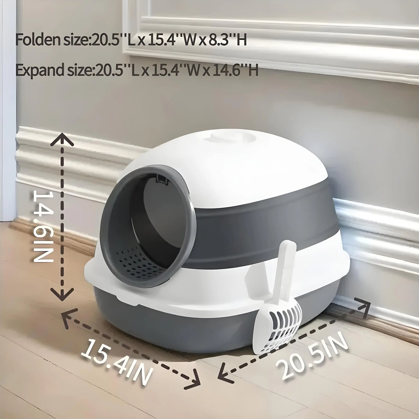 Large Enclosed Cat Litter Box.