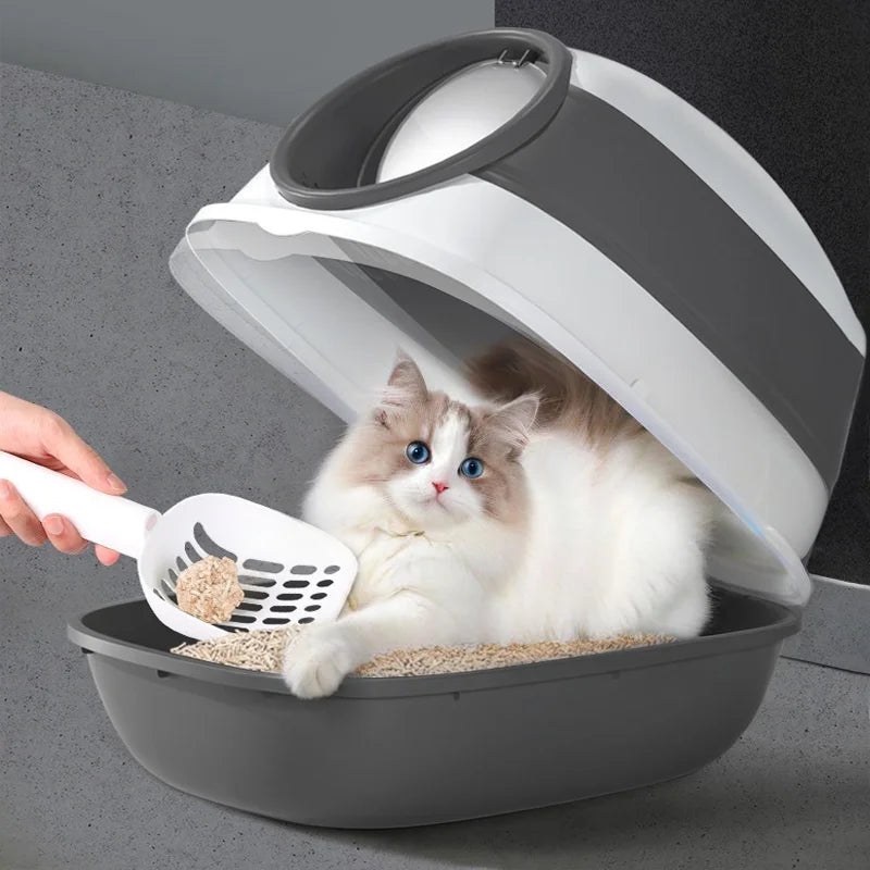 Large Enclosed Cat Litter Box.