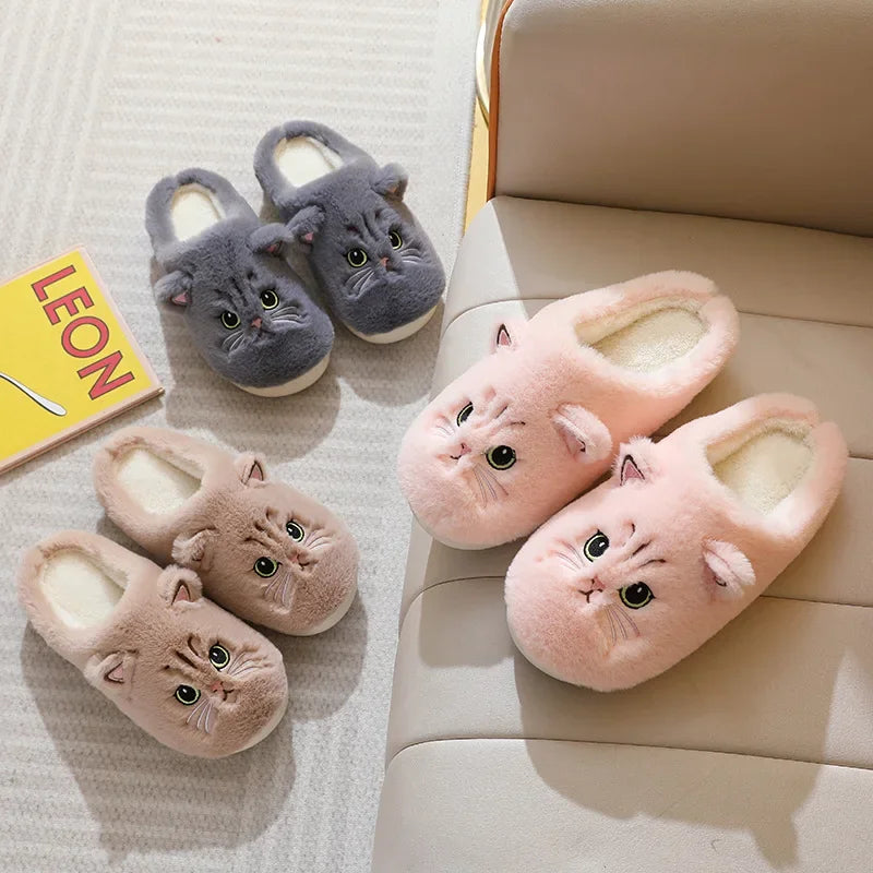 Cat Winter Home Slippers.