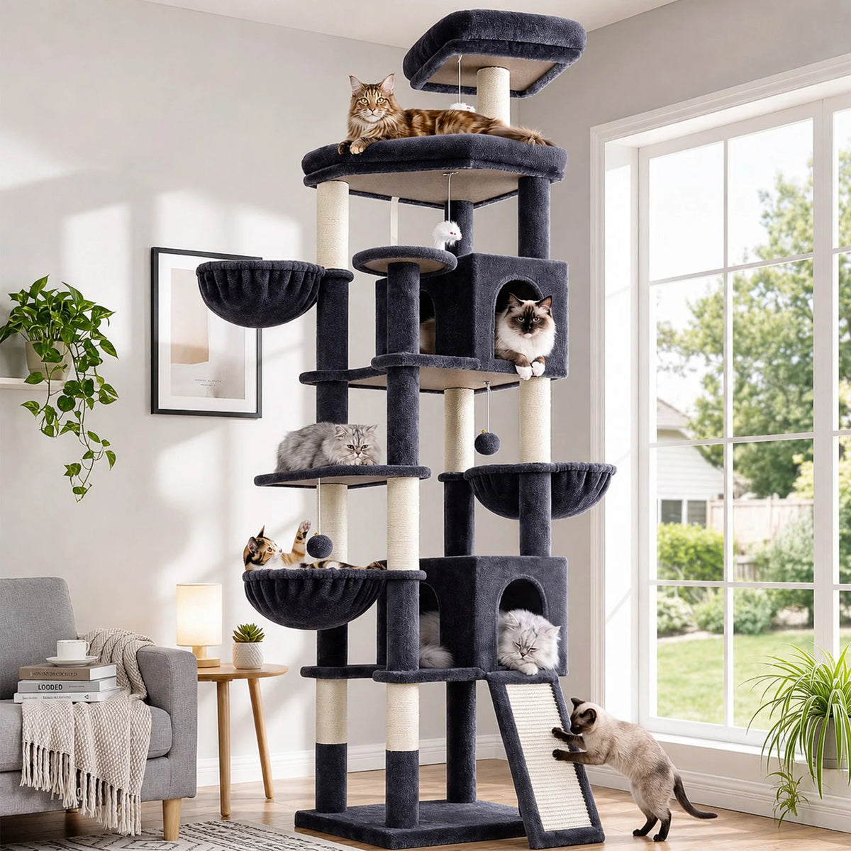 83" Extra Large Cat Tree Tower.