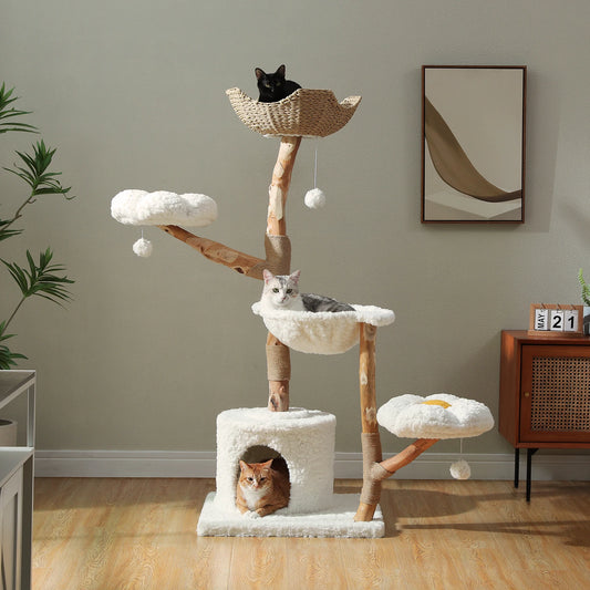 Solid Wood Cat Tree.