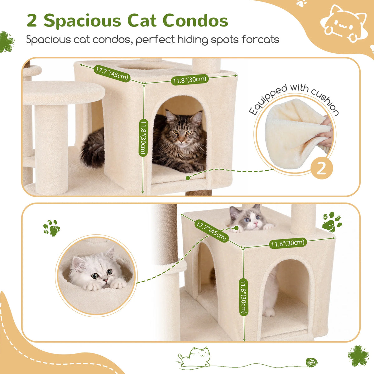 83" Extra Large Cat Tree Tower.