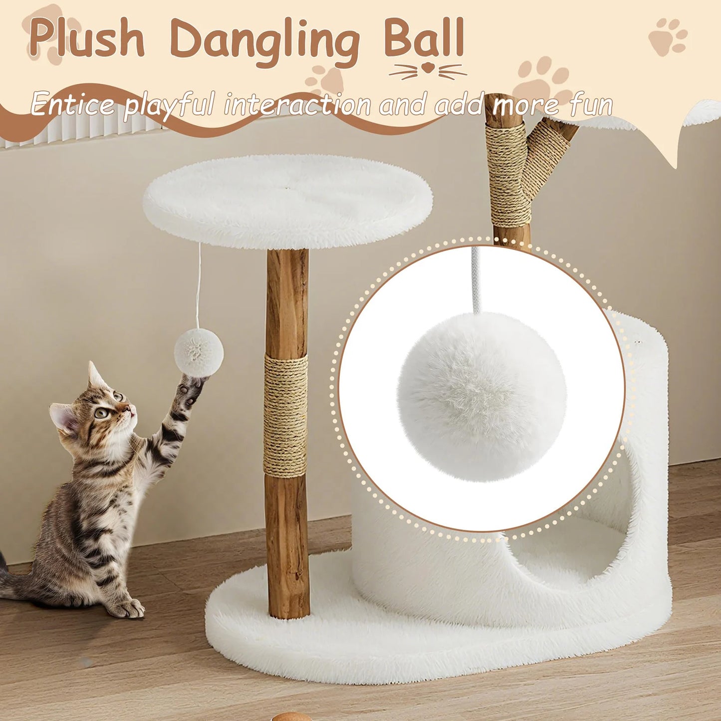 Modern Real Wood Cat Tree.