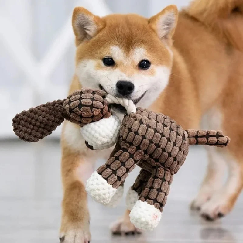 Plush Squeaky Puppy Chew Toys.       I